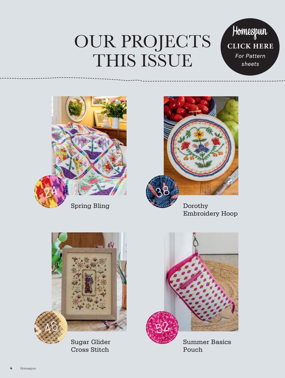 Homespun Preview Pages