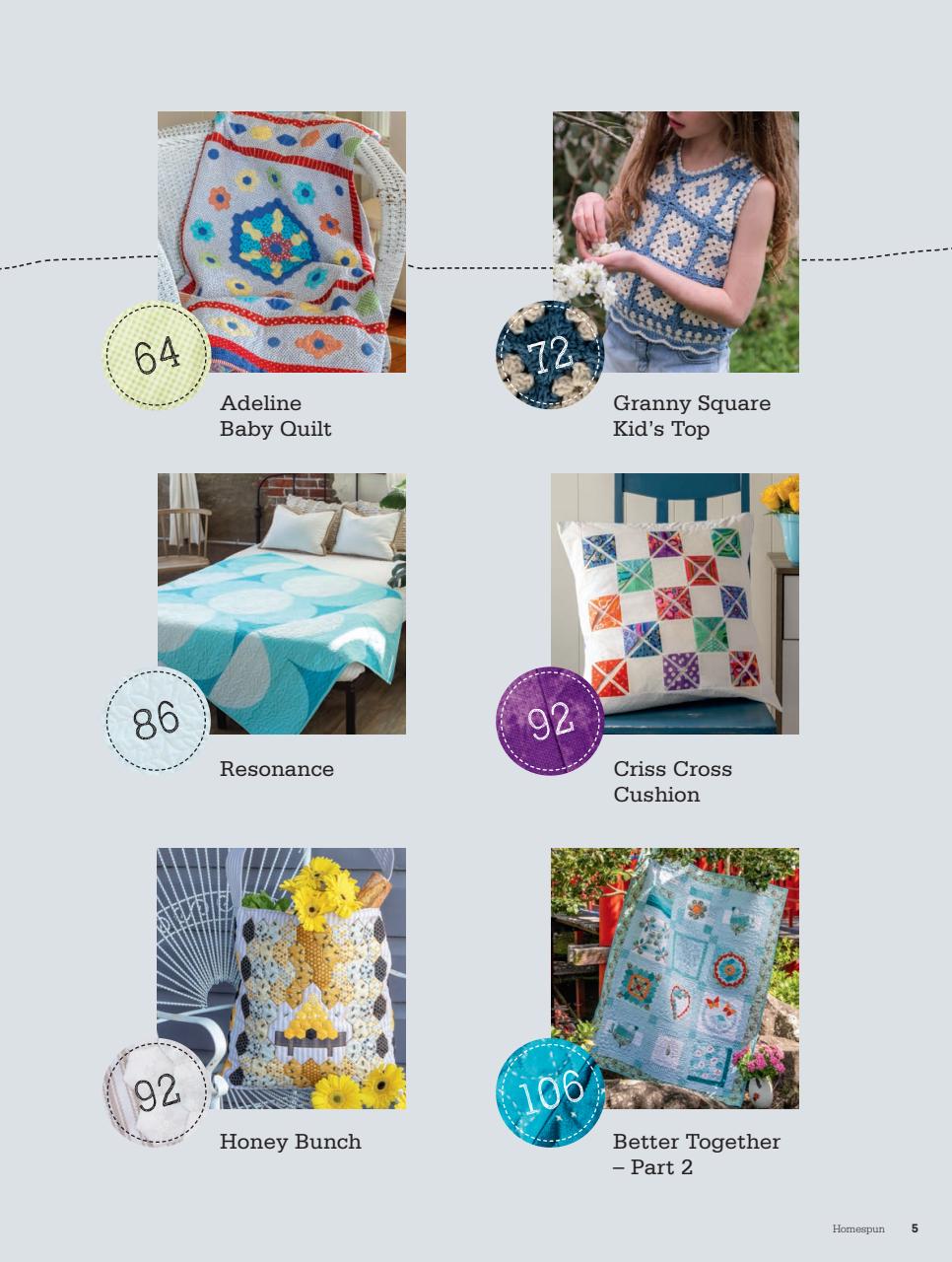 Homespun Preview Pages