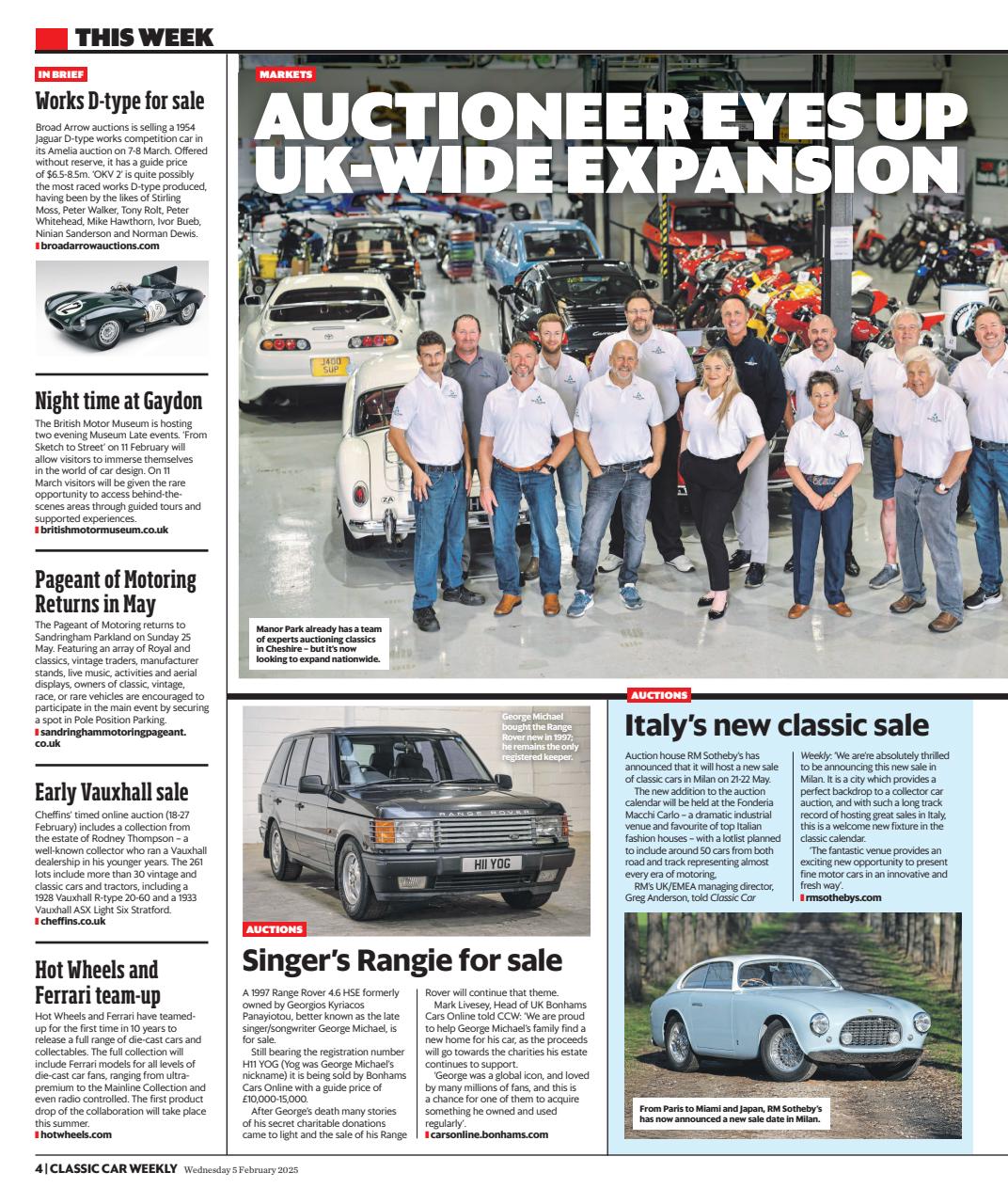 Classic Car Weekly Preview Pages