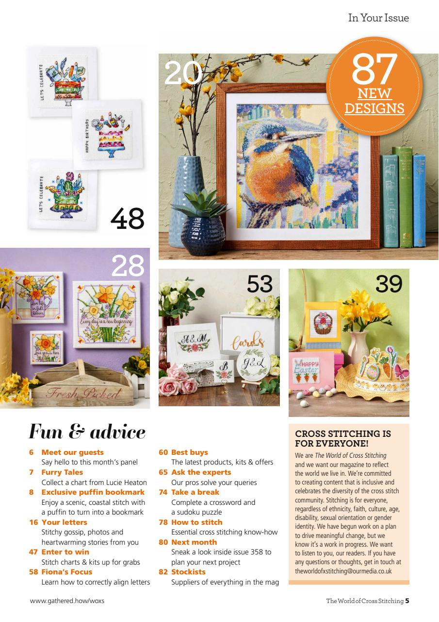 The World of Cross Stitching Preview Pages
