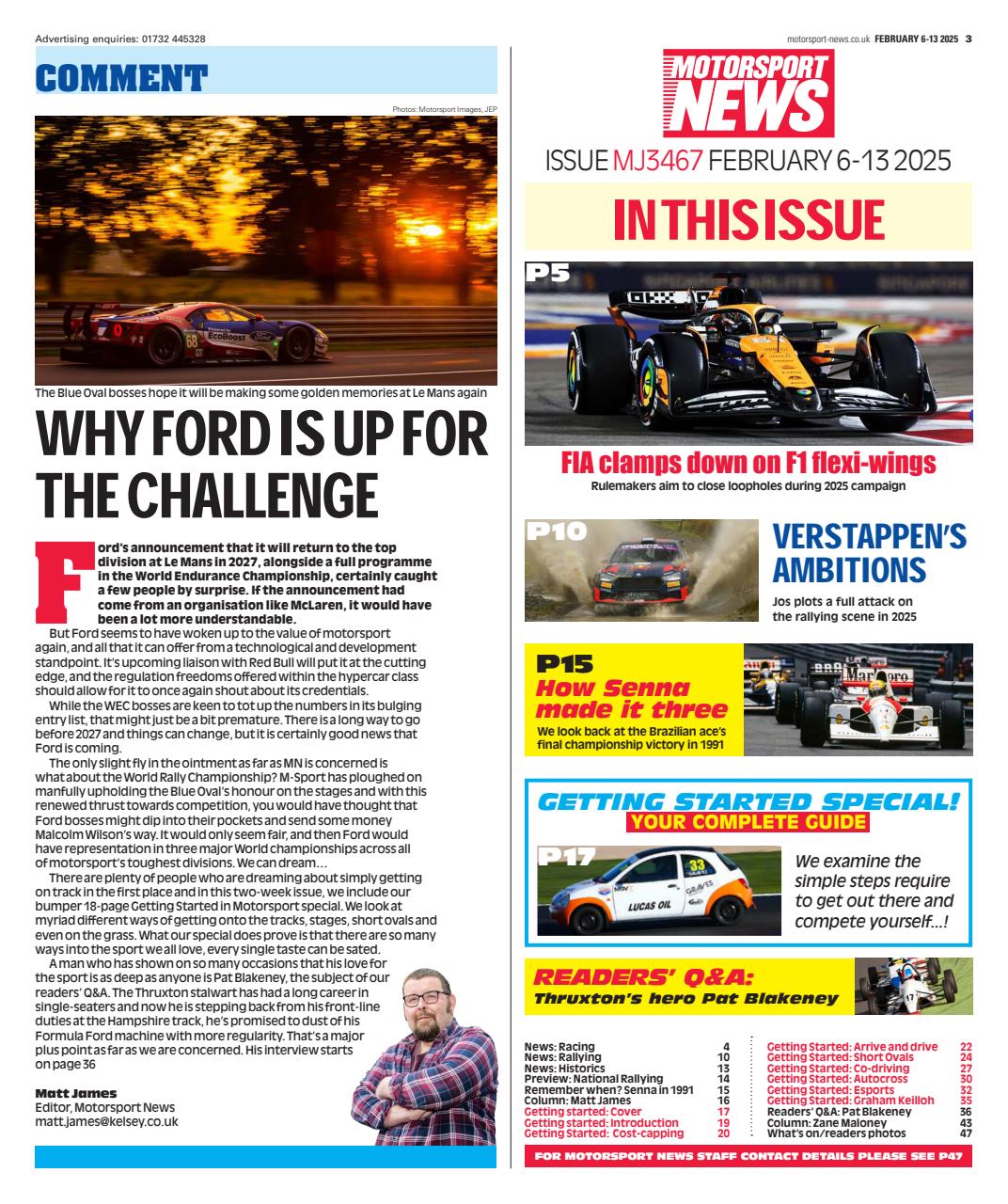 Motorsport News Preview Pages