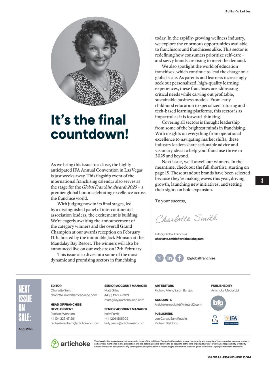 Global Franchise Preview Pages