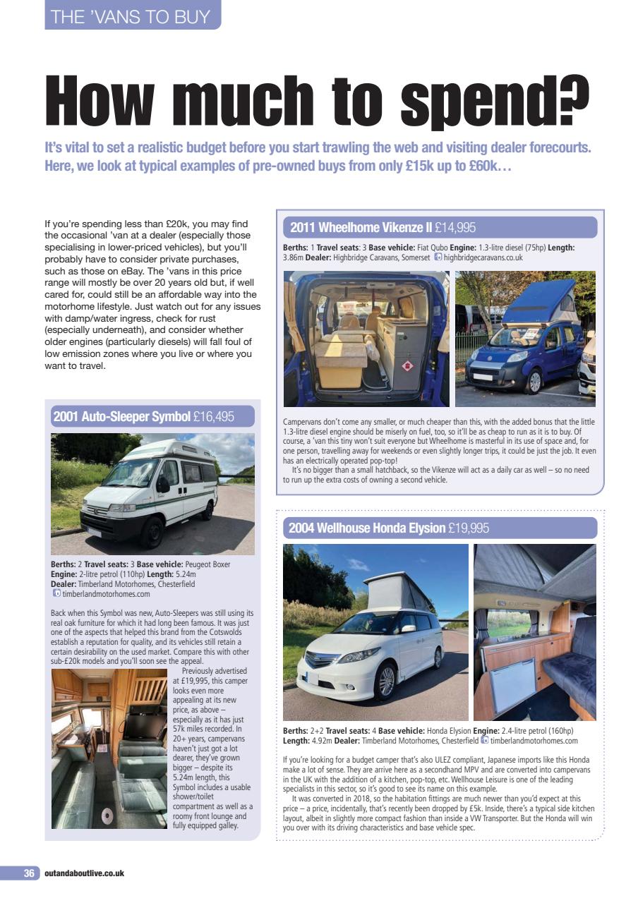 Buying Your Perfect Motorhome Preview Pages