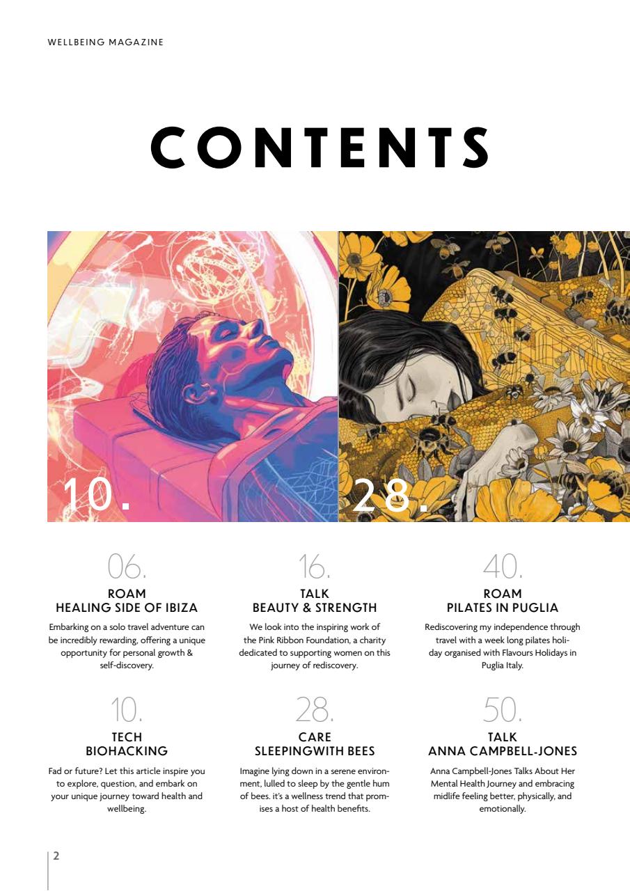 Wellbeing Magazine Preview Pages