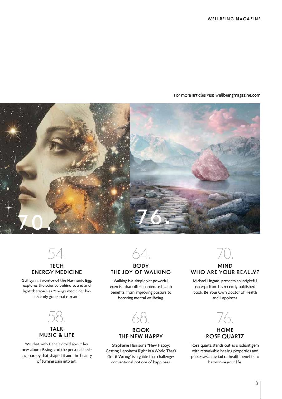 Wellbeing Magazine Preview Pages