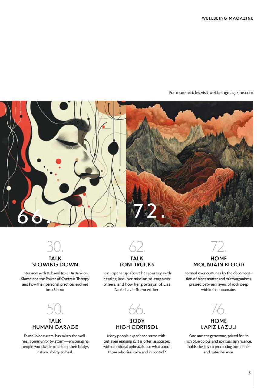 Wellbeing Magazine Preview Pages