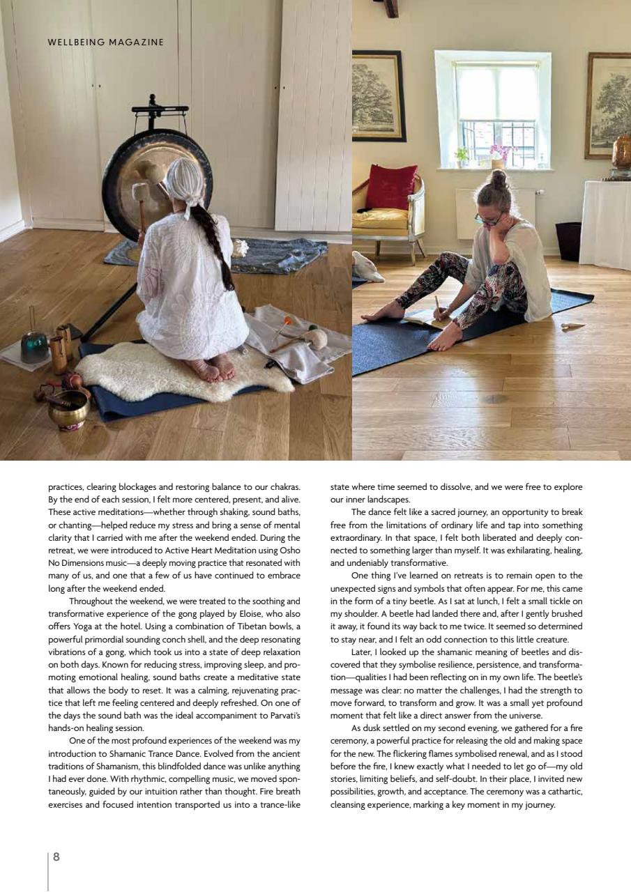 Wellbeing Magazine Preview Pages