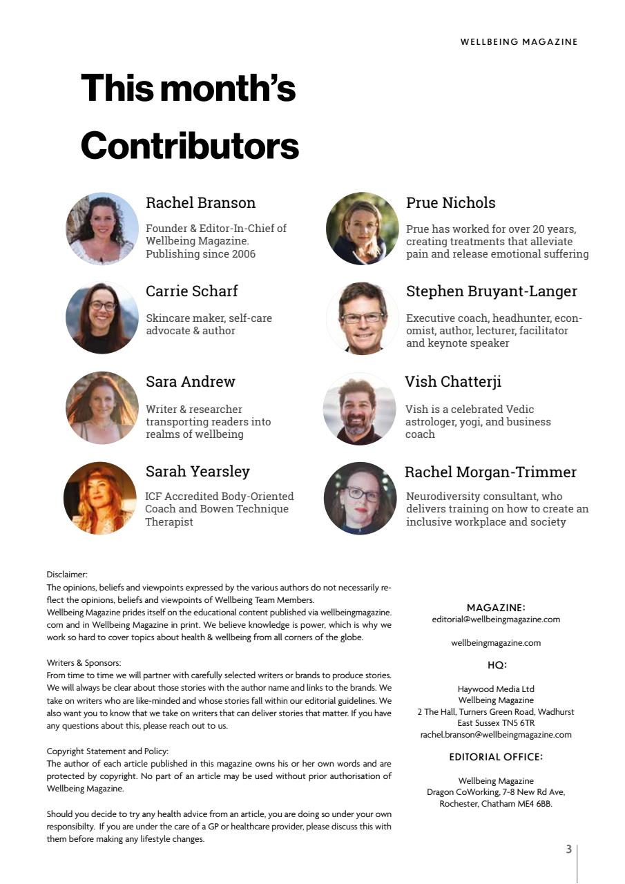 Wellbeing Magazine Preview Pages