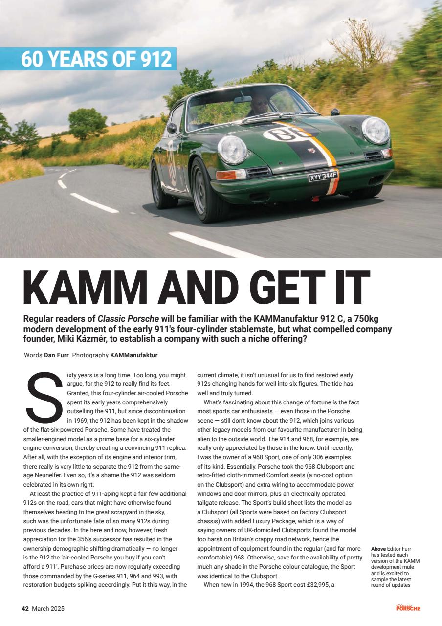 Classic Porsche Preview Pages