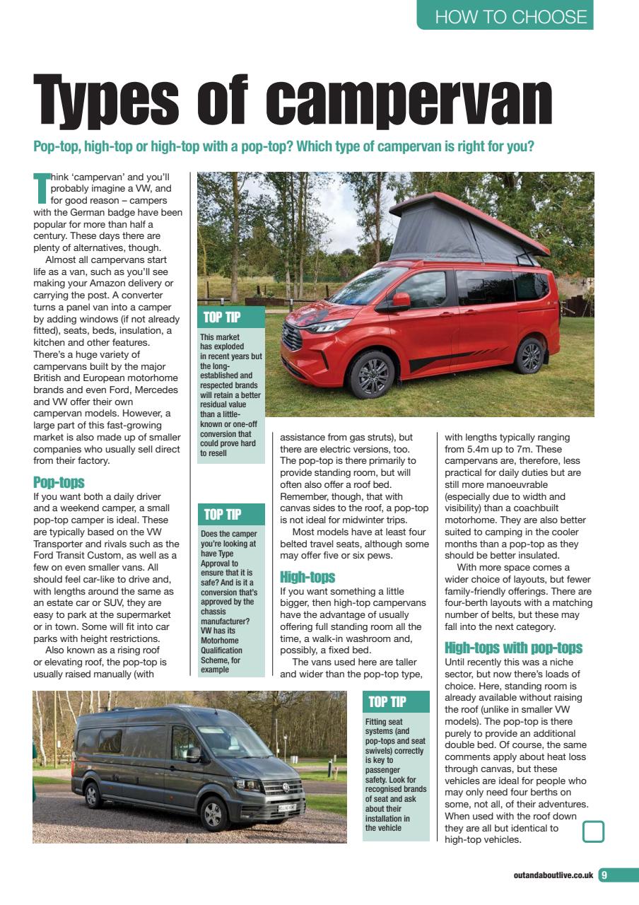 What Motorhome magazine Preview Pages