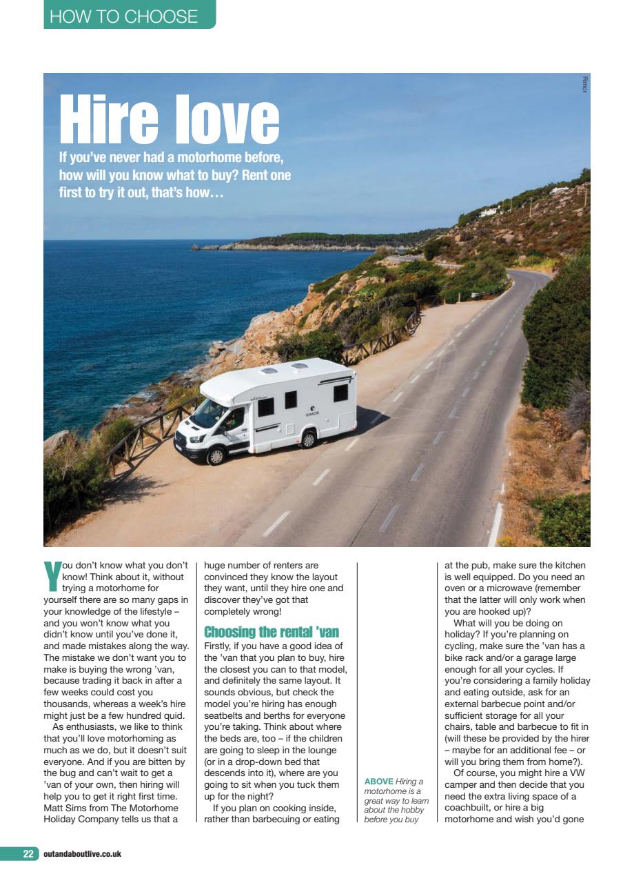 What Motorhome magazine Preview Pages