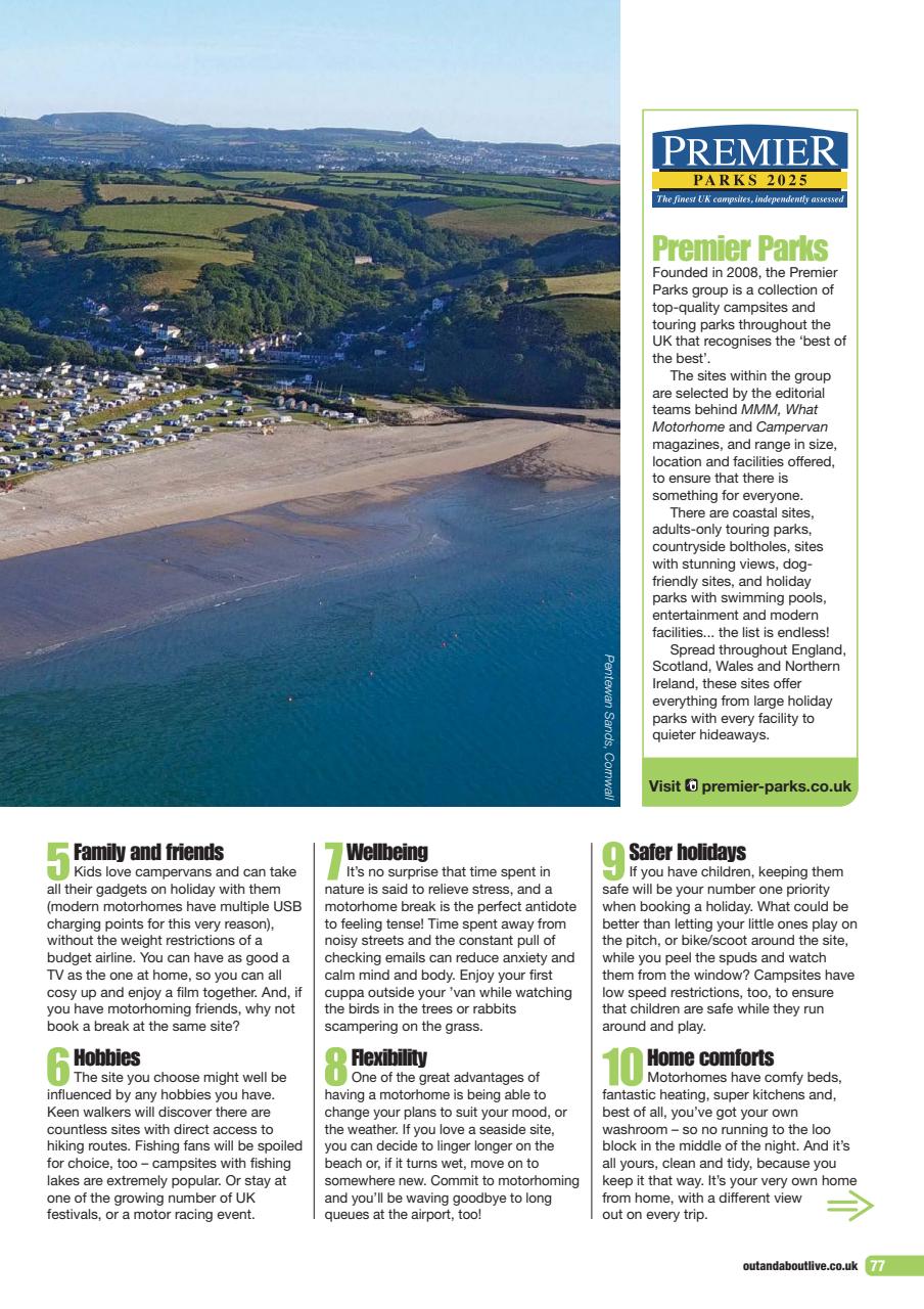 What Motorhome magazine Preview Pages