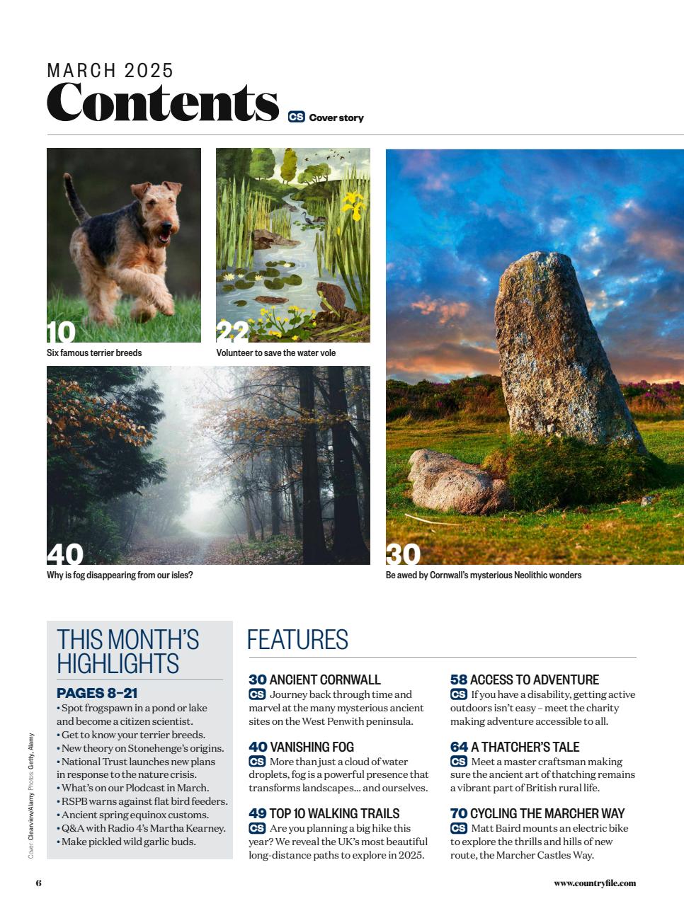 BBC Countryfile Magazine Preview Pages