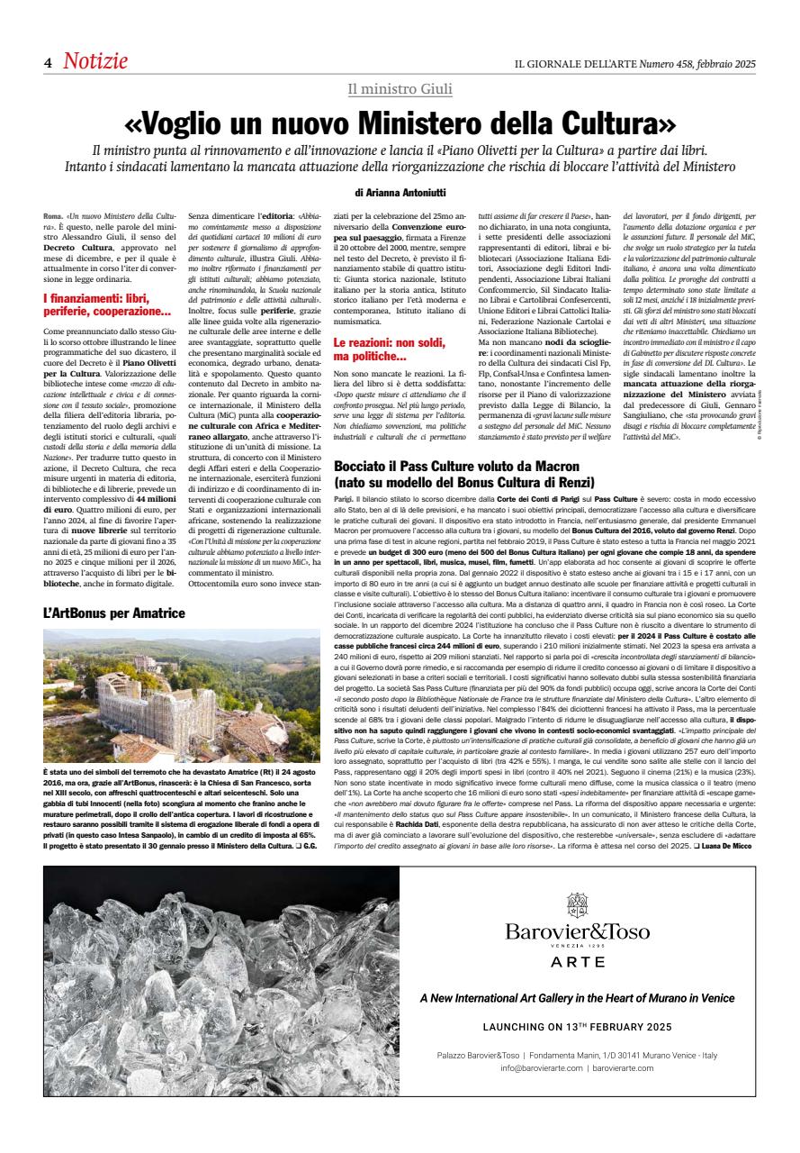 Il Giornale Dell’Arte Preview Pages
