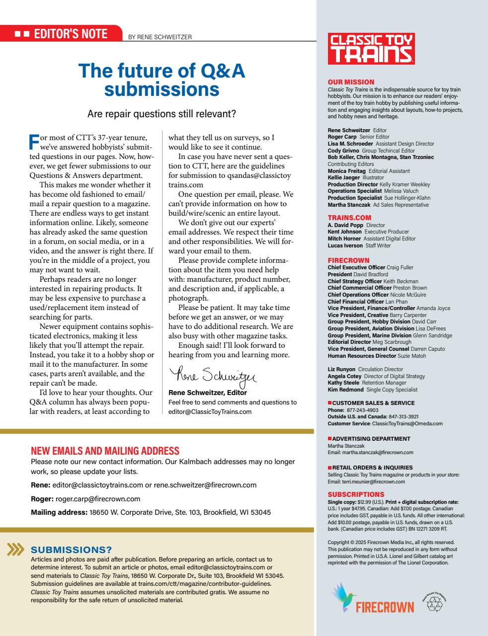 Classic Toy Trains Preview Pages