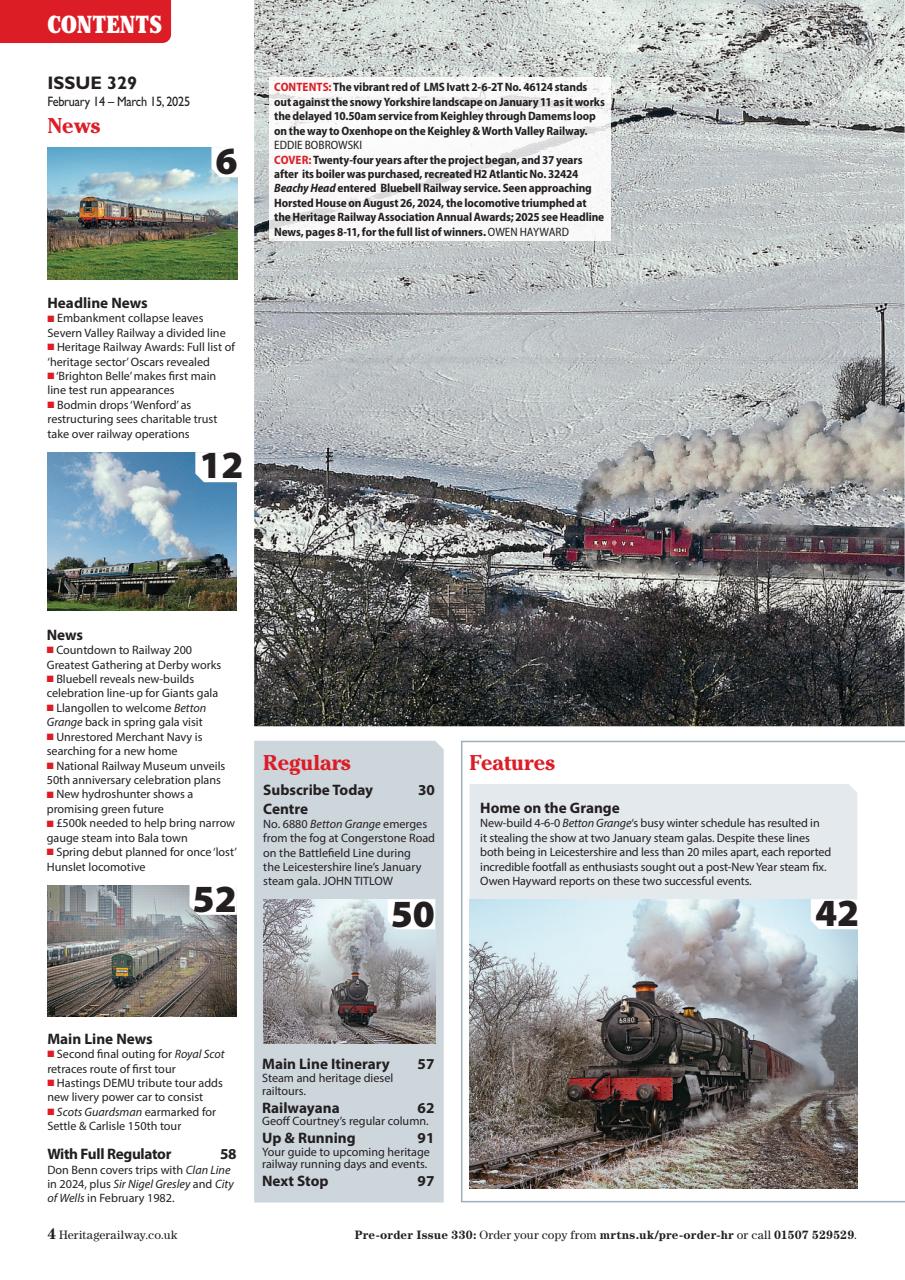 Heritage Railway Preview Pages