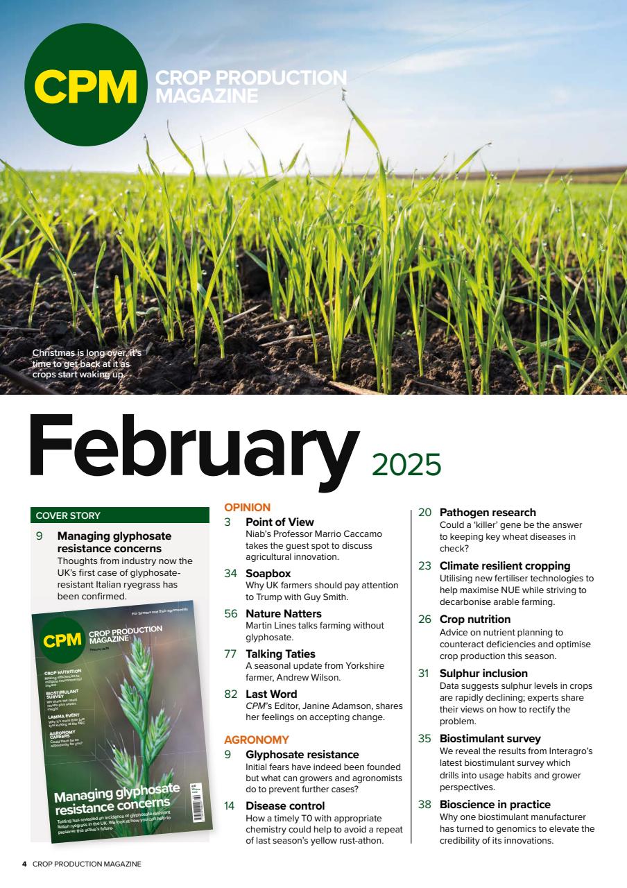 Crop Production Magazine Preview Pages