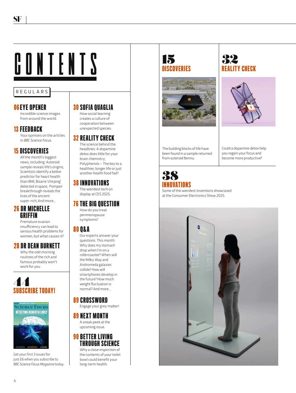 BBC Science Focus Magazine Preview Pages