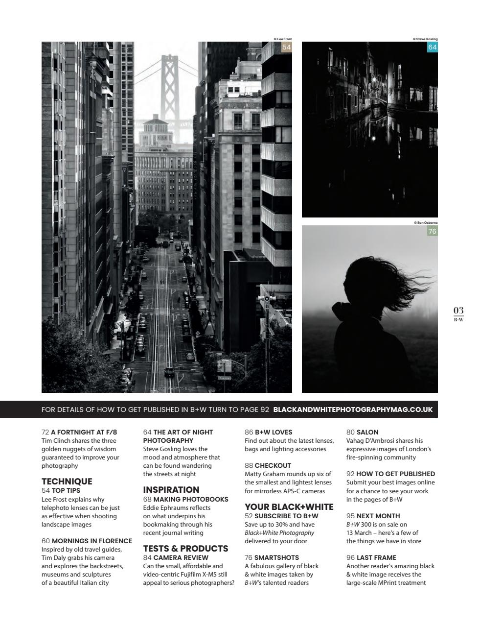 Black+White Photography Preview Pages