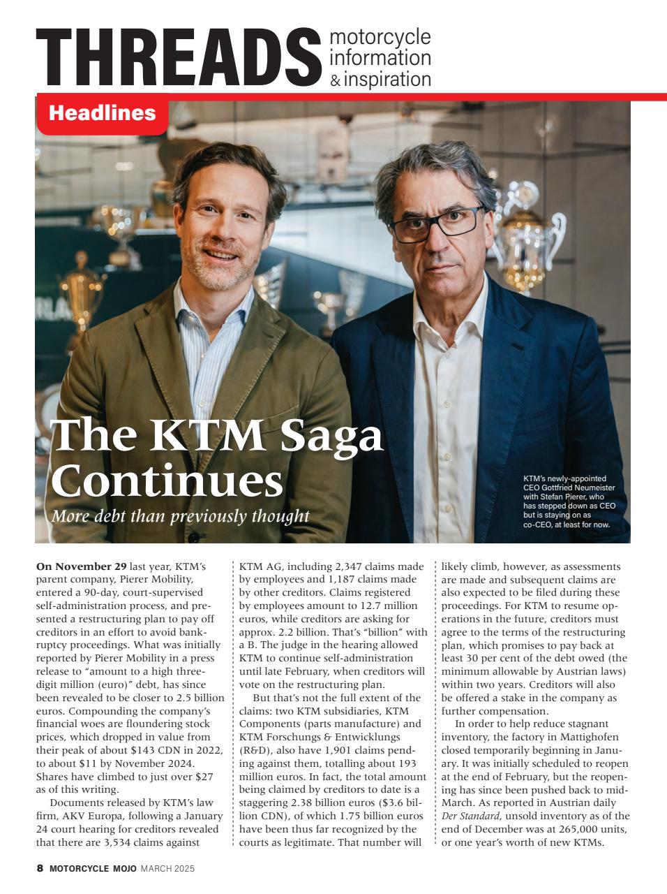 Motorcycle Mojo Preview Pages