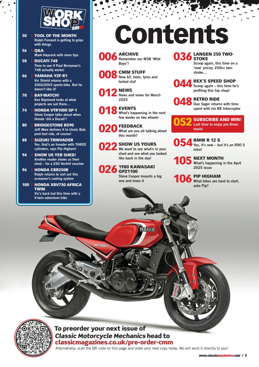 Classic Motorcycle Mechanics Preview Pages