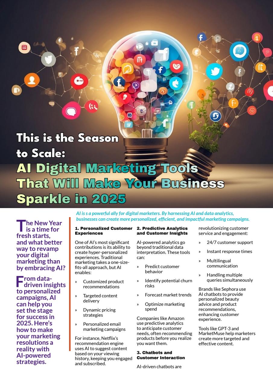 Tech AI Magazine Preview Pages