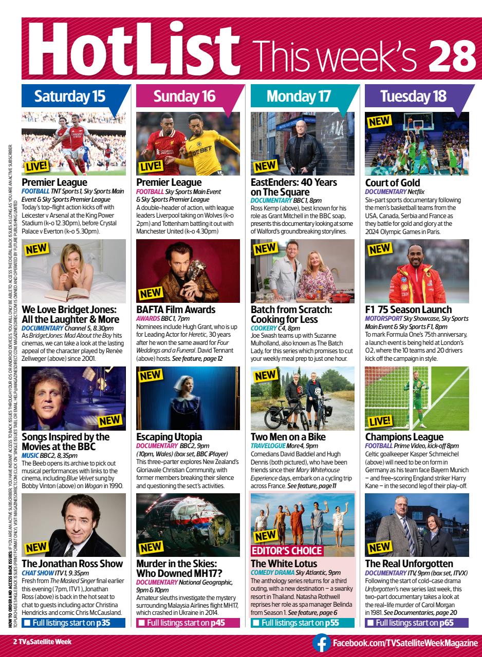 TV & Satellite Week Preview Pages