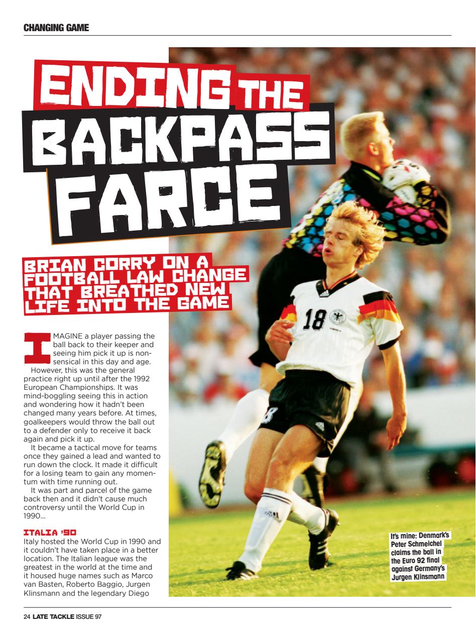Late Tackle Football Magazine Preview Pages