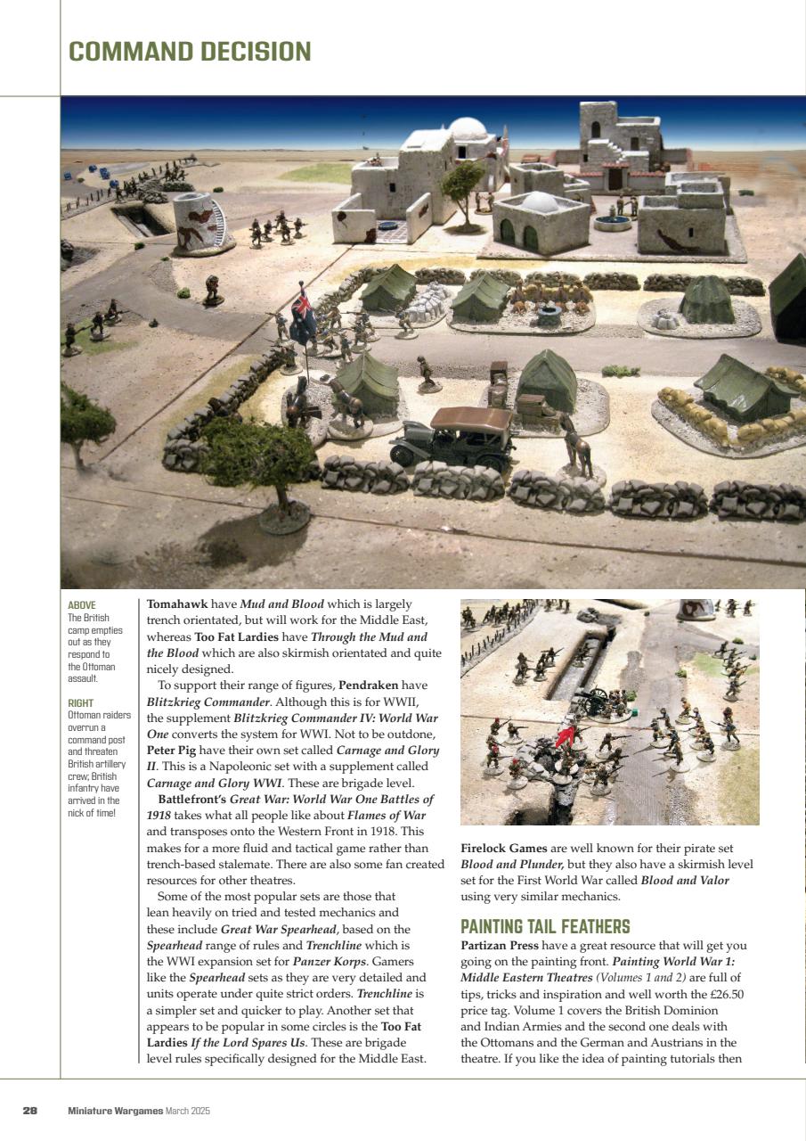 Miniature Wargames Preview Pages