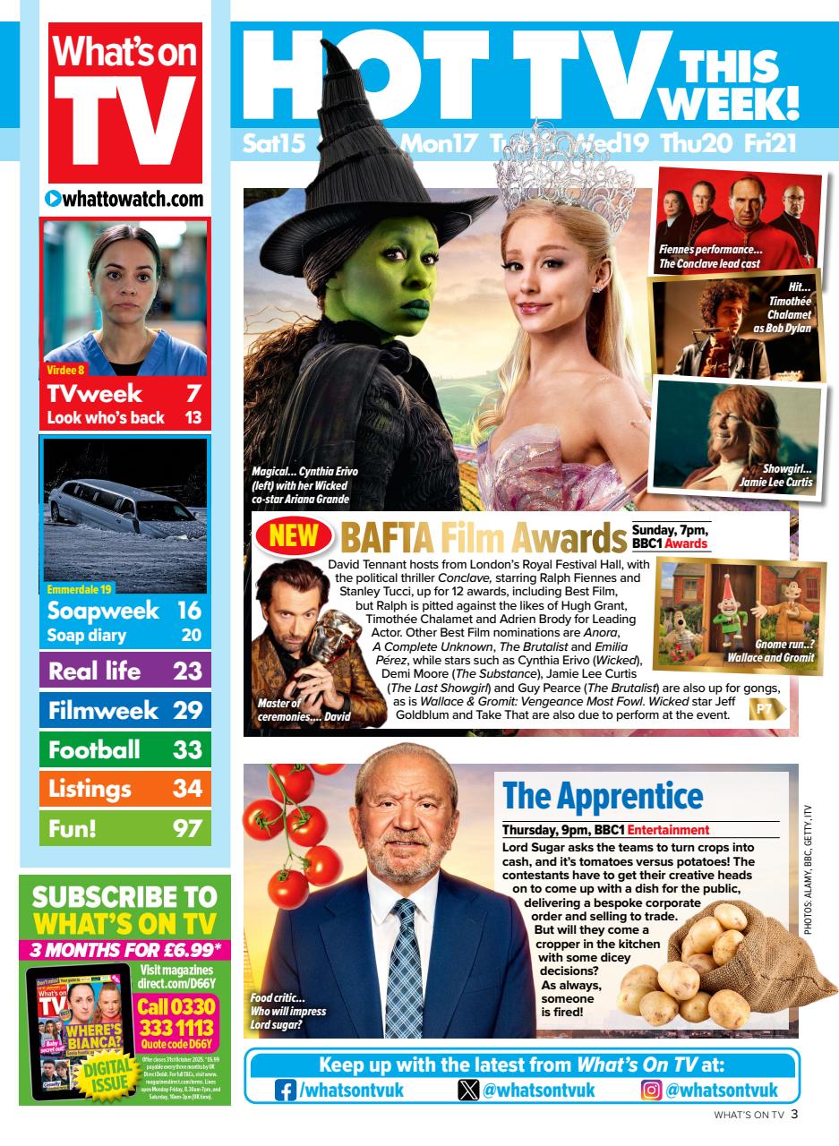 What's on TV Preview Pages