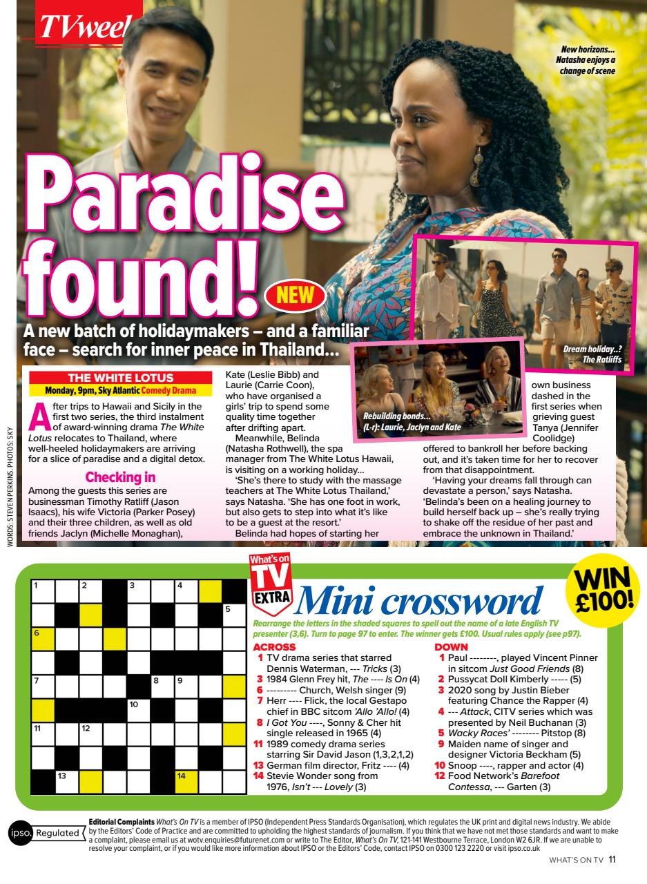 What's on TV Preview Pages