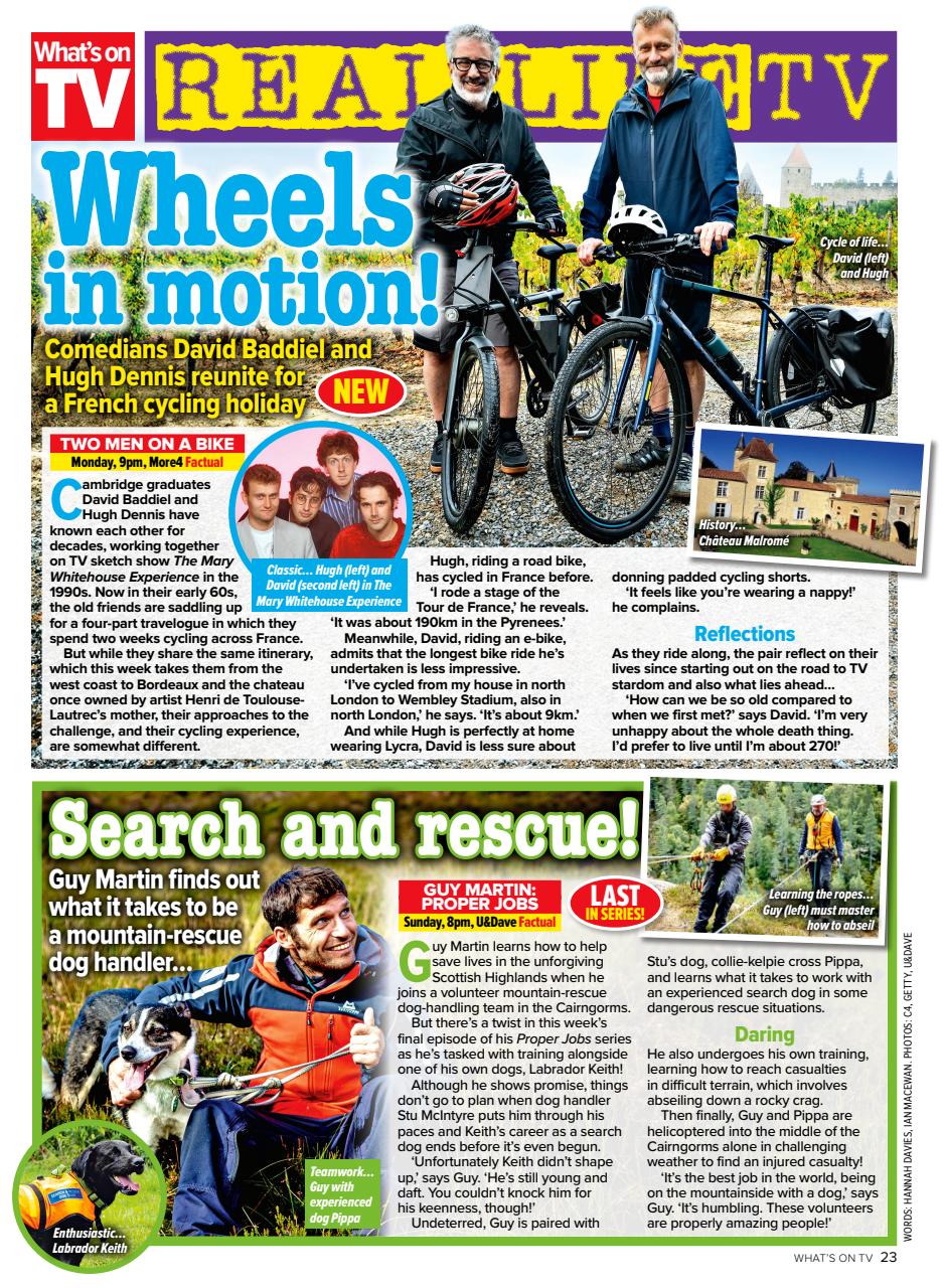 What's on TV Preview Pages