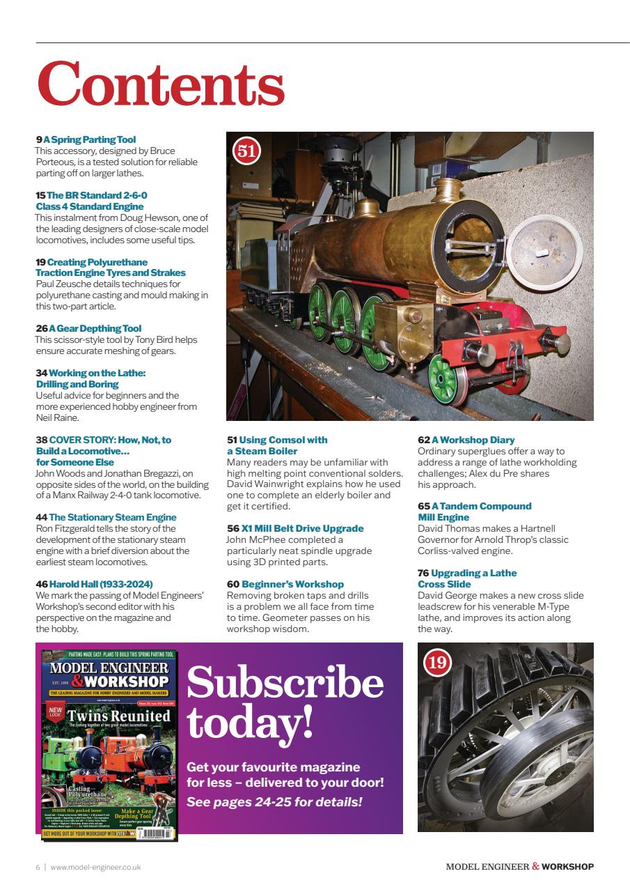 Model Engineer & Workshop Magazine Preview Pages