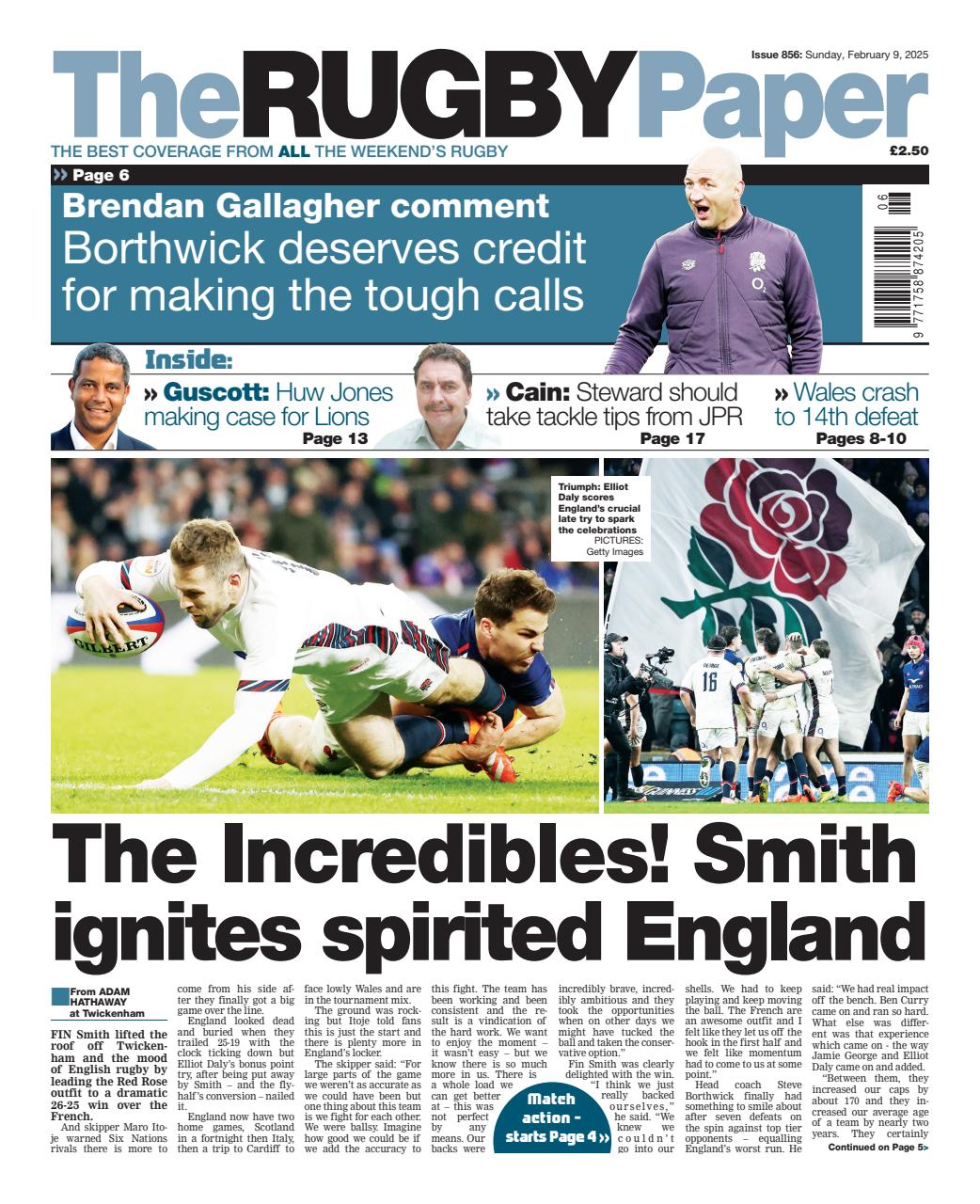 The Rugby Paper Preview Pages