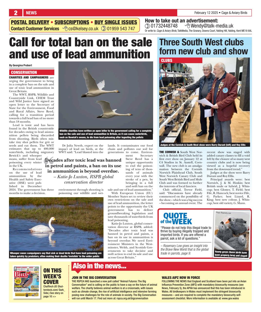 Cage & Aviary Birds Preview Pages