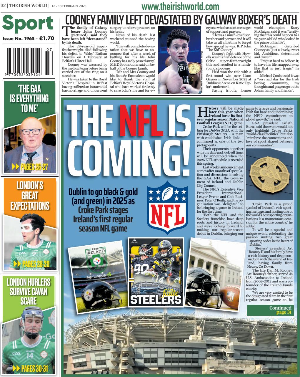 Irish World Preview Pages