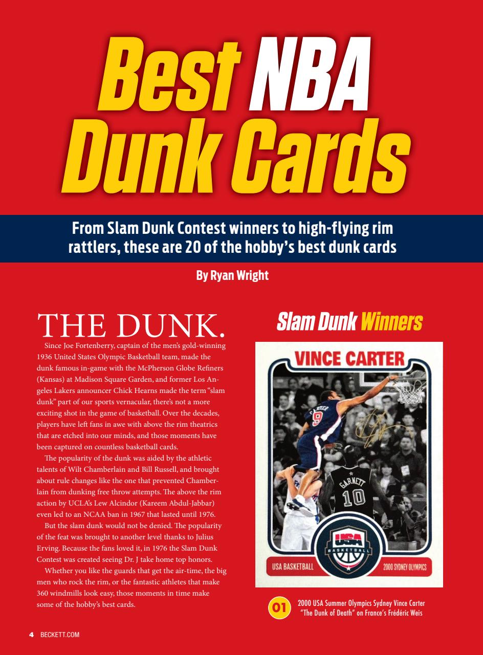 Beckett Basketball Magazine Preview Pages