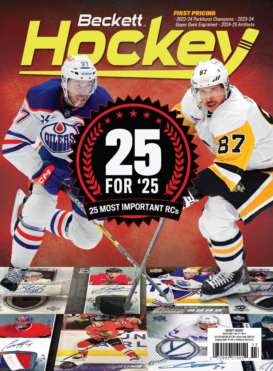 Beckett Hockey Magazine Preview Pages