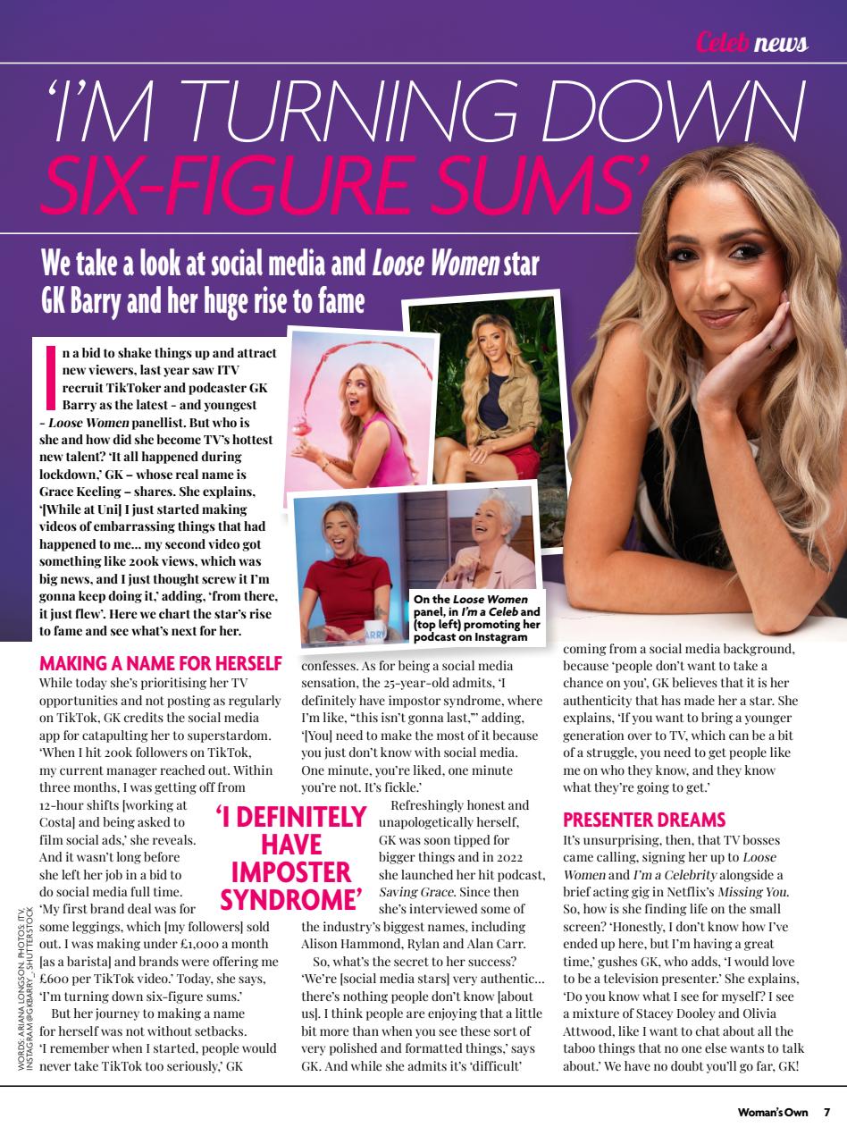 Woman's Own Preview Pages