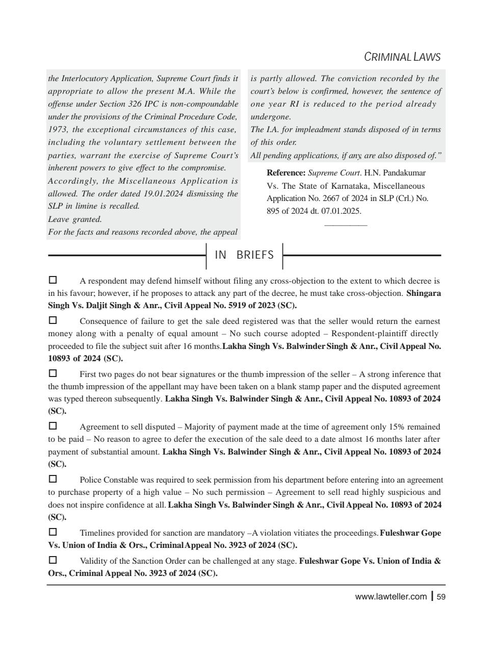 Lawteller – A Legal Awareness Magazine Preview Pages