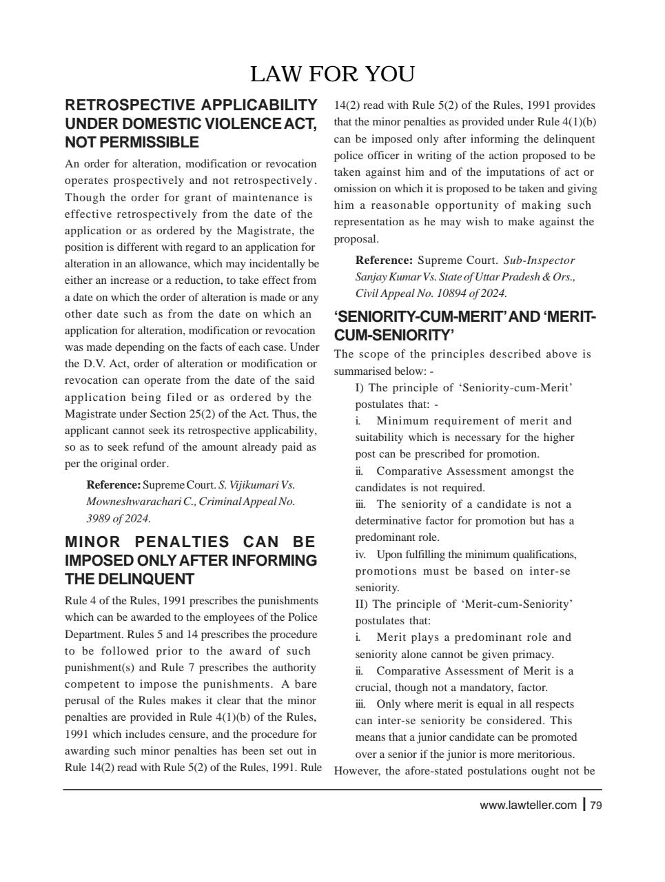 Lawteller – A Legal Awareness Magazine Preview Pages