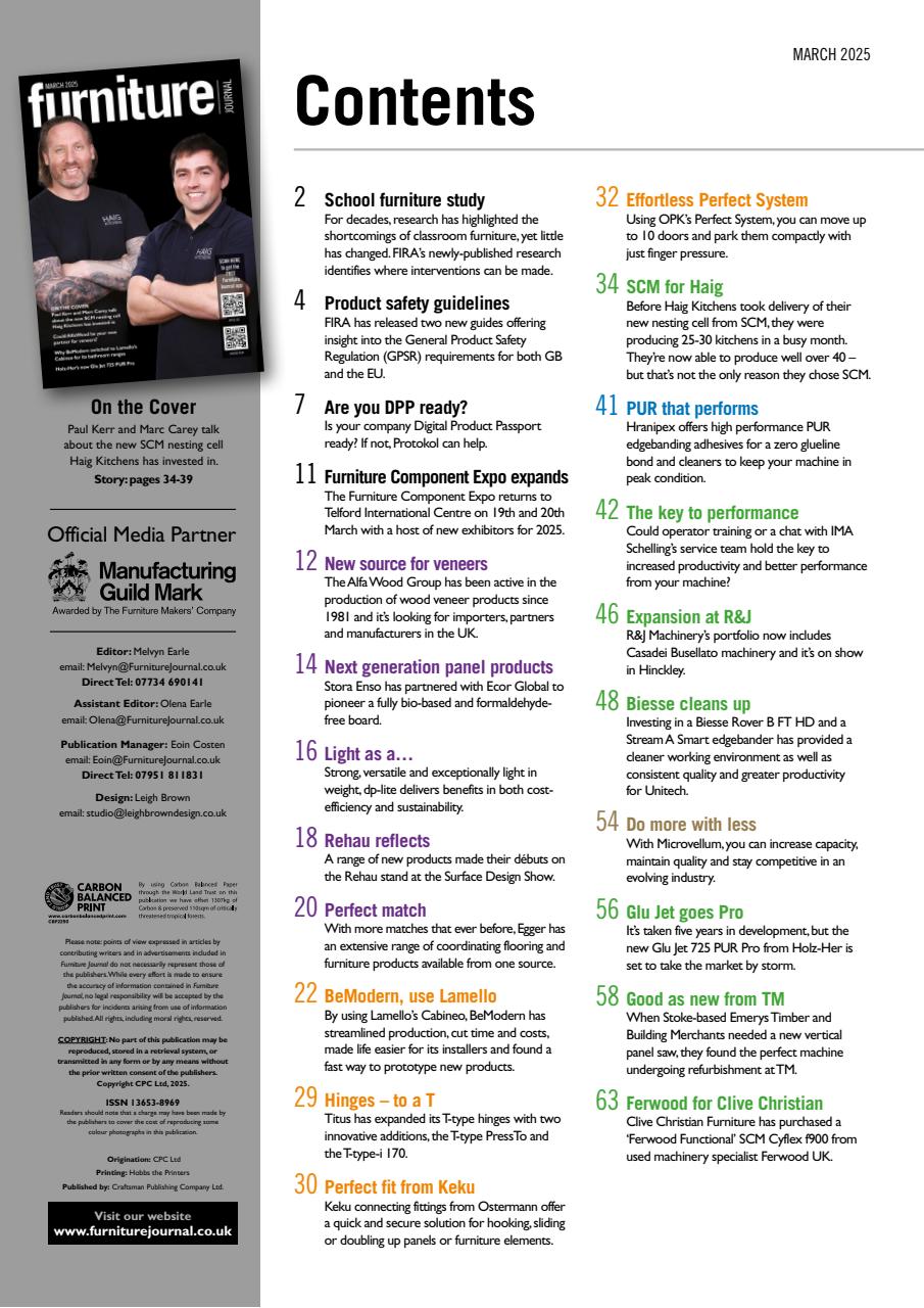 Furniture Journal Magazine Preview Pages