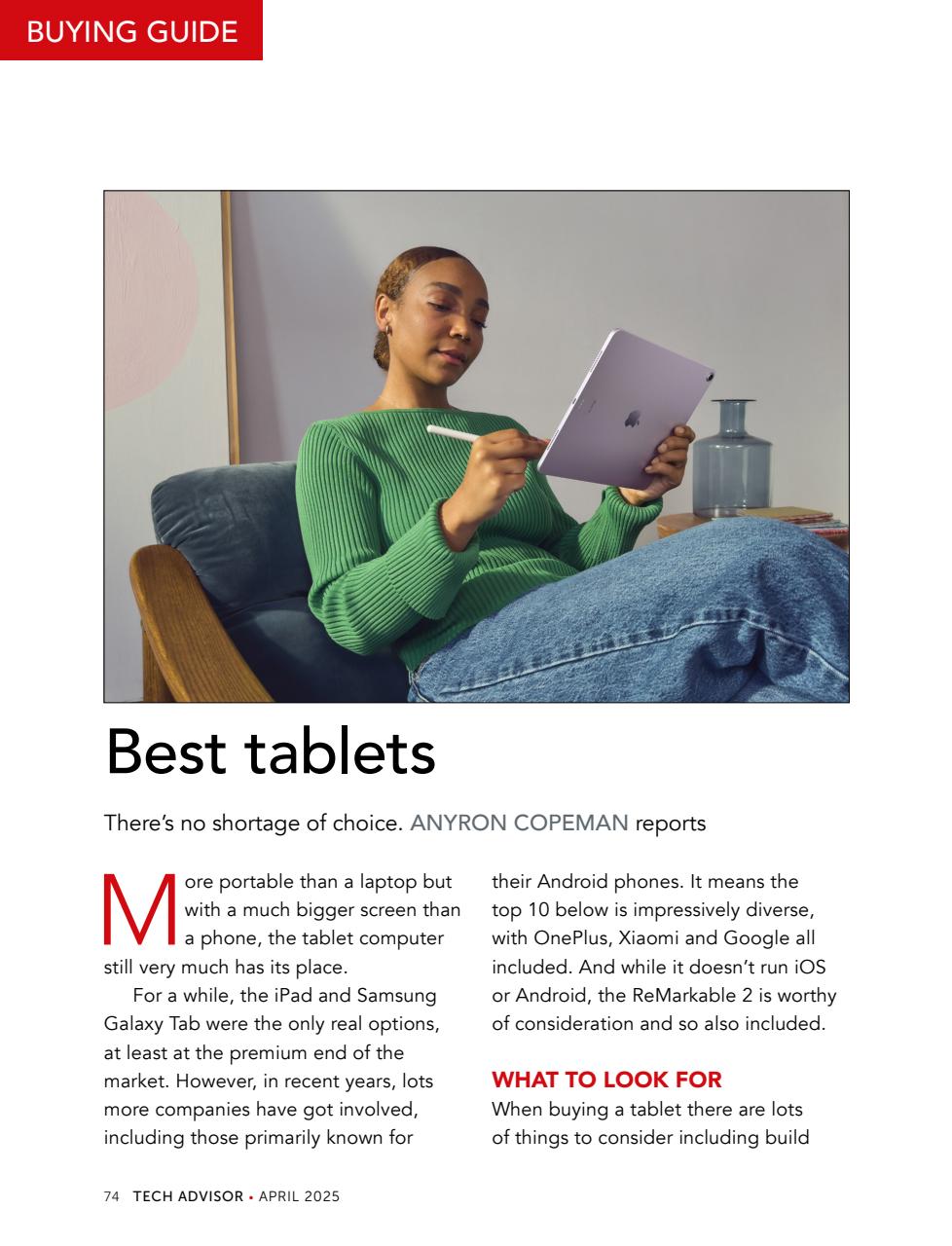 Tech Advisor Preview Pages