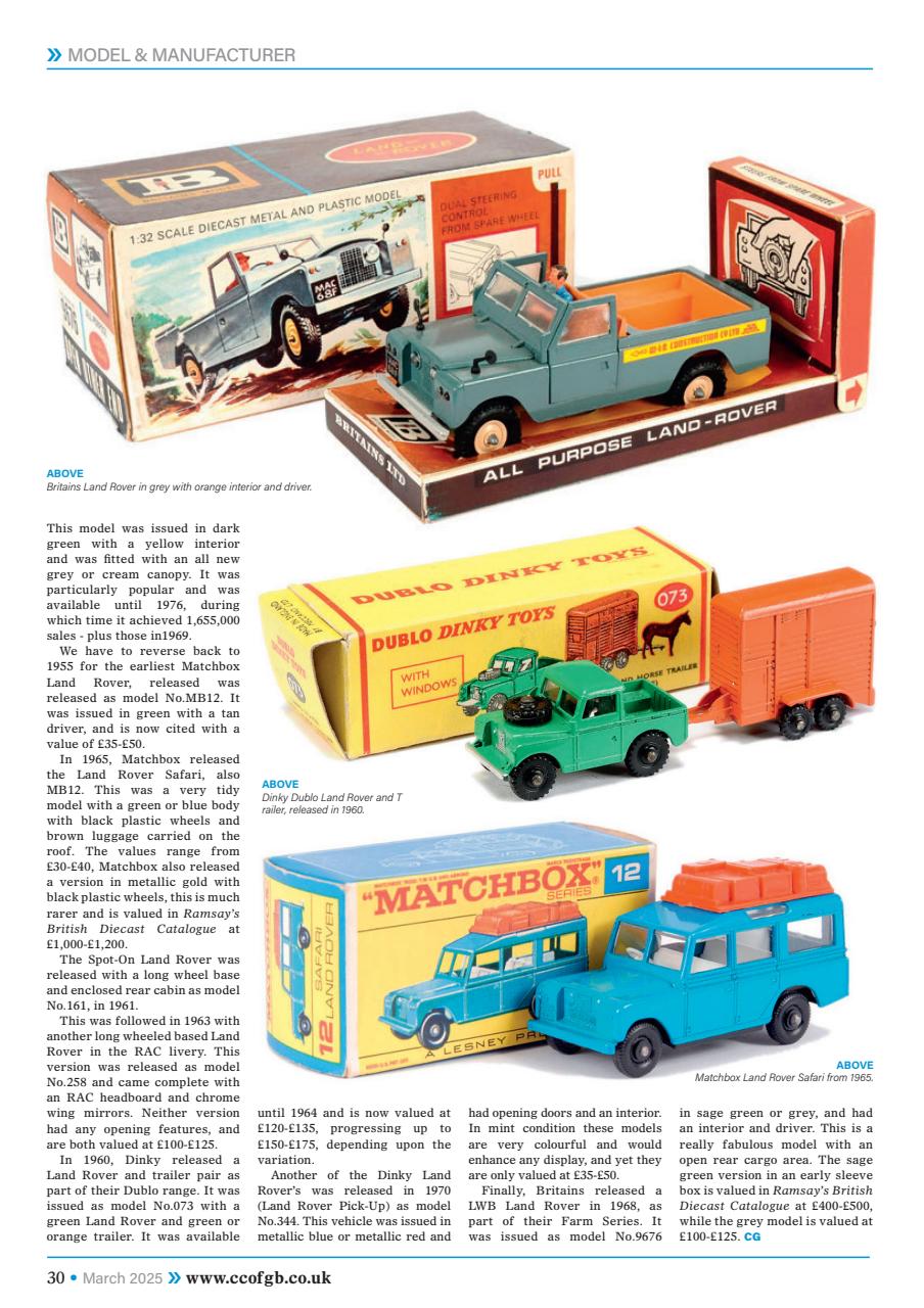 Collectors Gazette Preview Pages