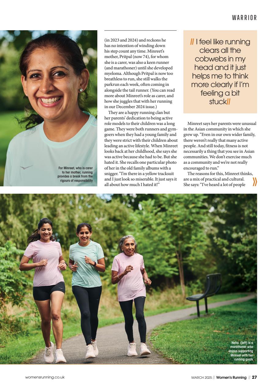 Women’s Running Preview Pages