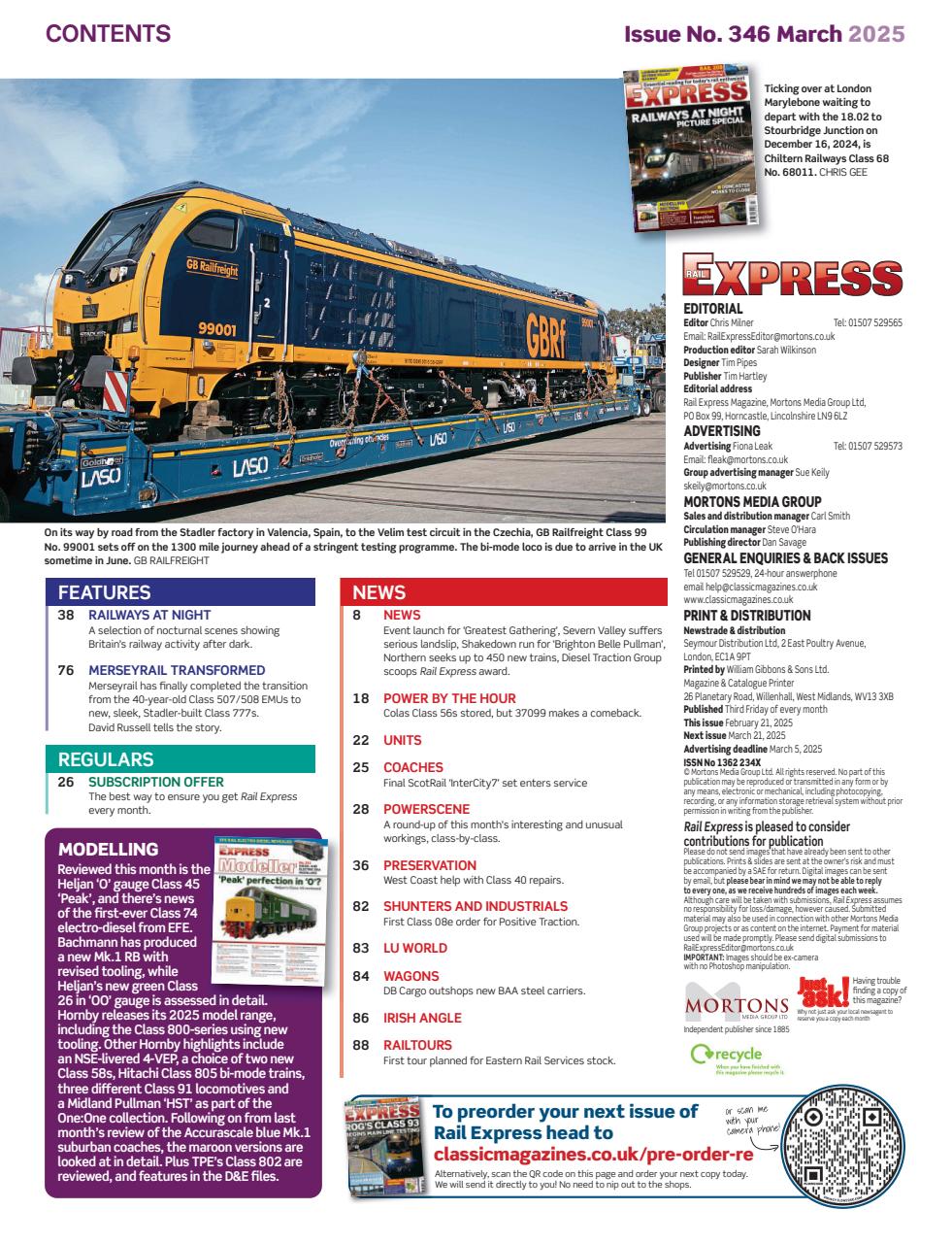 Rail Express Preview Pages