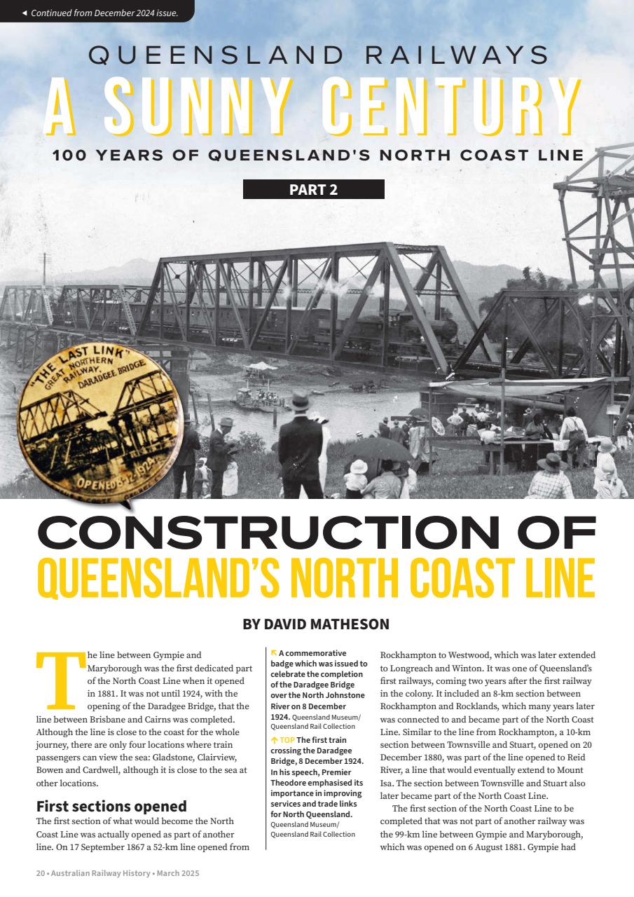 Australian Railway History Preview Pages