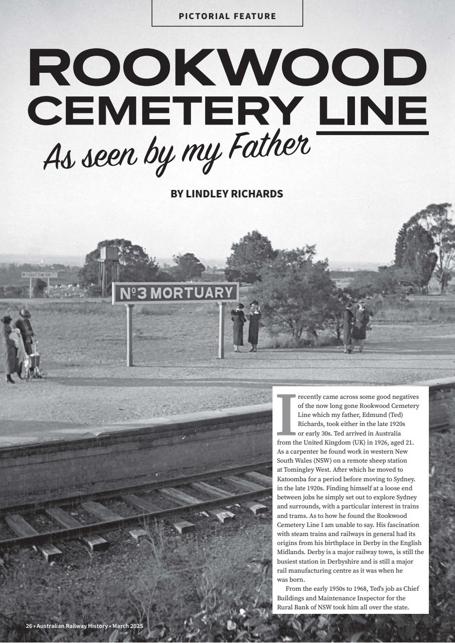 Australian Railway History Preview Pages
