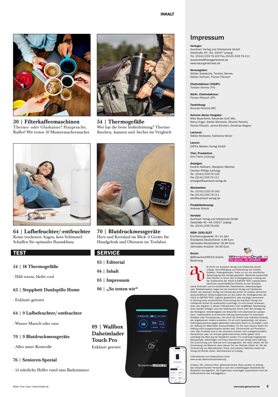 Haus & Garten Test Preview Pages