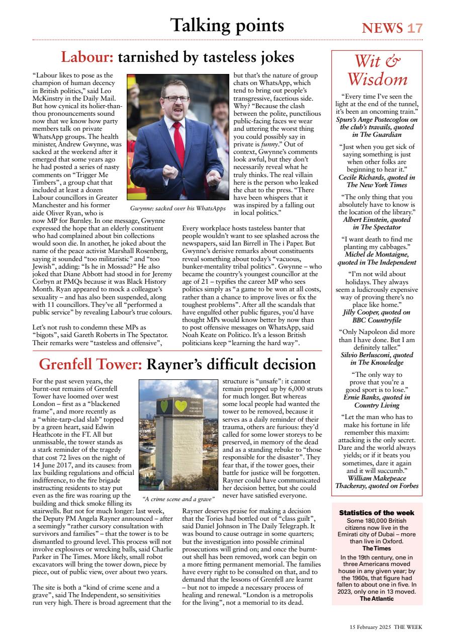 The Week Preview Pages